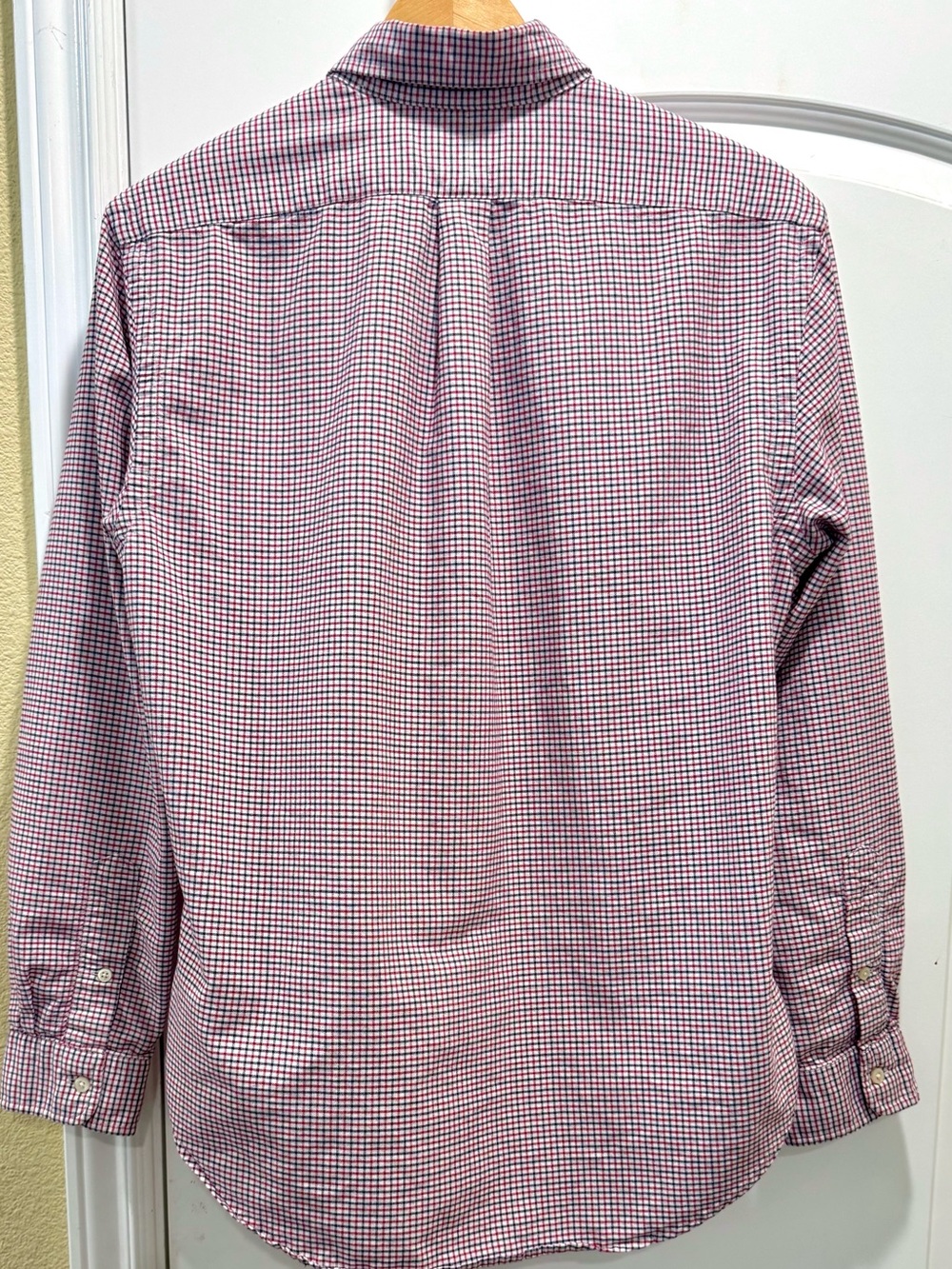 Ralph Lauren Red and White Checked Button-Down Shirt - Picture 2 of 8